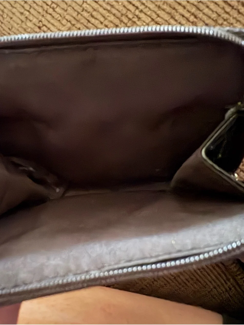 Dior Black Patent Toiletry Pouch
